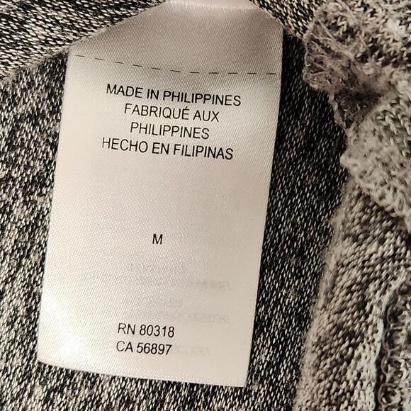 Lucky Brand Sweater Women's Medium Pullover Lightweight Gray Casual Crew Neck - Picture 7 of 10